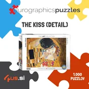 Puzzle Poljub (Detajl) Gustava Klimta – sestavljanka 1.000 kosov