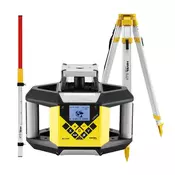 NIVEL SYSTEM Rotacijski laserski nivelir, rdeči ž., NL340R DIGITAL + SJJ1 + LS24