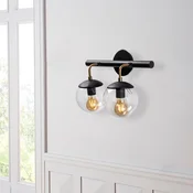 Opviq Zidna lampa 2 x E27 Socket, Crna