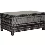 Homestar Vrtna stranska mizica 85x50x39 cm siva