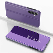 Etui/ovitek s prednjim steklom za  Samsung A54 5G, Modro vijoličen