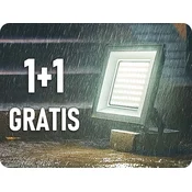 V-TAC LED reflektor 100W, 8150lm, črn, 1+1 gratis! Barva světla: Hladna bela
