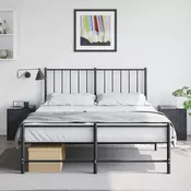 Vidaxl vidaXL Nočne omarice, komplet 2, črne, 34,5 x 39 x 44 cm, jeklo