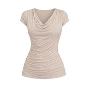 REGINA FASHION Bluza Wave Blouse bež