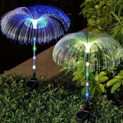 Solarna baštenska lampa meduza 2 kom.