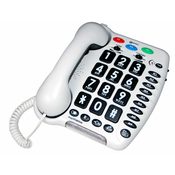 Telefon za starije i nagluhe s velikim tipkama Geemarc AmpliPOWER 50 Bijela