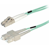 Transmedia Fiber optic MM OM4 Duplex Patch cable LC-SC 1m