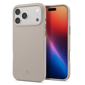 Spigen Silicone Fit MagSafe, stone - iPhone 2025 Pro Max