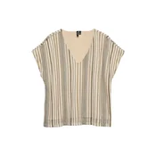VERO MODA Majica VMDEMI  bež / črna / bela