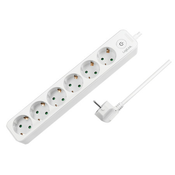 Logilink produžni kabl 6 mesta, prekidac, 1.5m, beli ( 4793 )