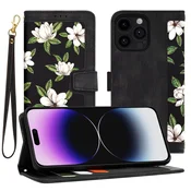 Etui Techsuit FlipCraft za iPhone 14 Pro Max - flowers of the dawn