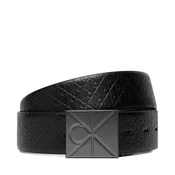 Calvin Klein Pas Emblem Plaque W/ Aop 35Mm Adj/Re LV04D7083G Črna