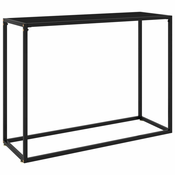 Konzolni stol crni 100 x 35 x 75 cm od kaljenog stakla