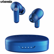 URBANISTA SEOUL brezžične slušalke, bluetooth 5.2, TWS, do 32 ur predvajanja, upravljanje na dotik, brezžično polnjenje, nizka zakasnitev, modre (Electric Blue)