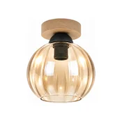 BRILAGI - LED stropna svetilka R GLASS 1xE27/60W/230V O 18 cm hrast/dimno bež