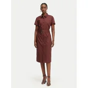 Patrizia Pepe Srajčna obleka 2A3067/A9B9-B887 Temno rjava Regular Fit