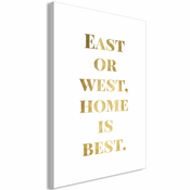 Slika - Gold Home Is Best (1 Part) Vertical 80x120