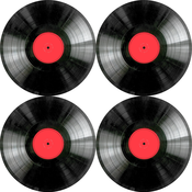Bertoni Home Unisexs 4 Round Table Pads Set Vinyl