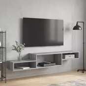 TV ormar za montažu na zid Zidna montaža Siva Sonoma
