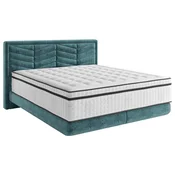 Carryhome POSTELJA BOXSPRING 140 cm x 200 cm , tekstil modra