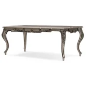 Casa Padrino luxury baroque dining table silver - Rectangular baroque style kitchen table - Luxury baroque dining room furniture - Baroque dining room furniture