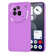 Silikonski ovitek Techsuit SoftFlex za Nothing Phone (3a) Pro - vijoličen