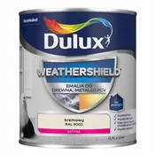 Dulux Weathershield akrilni emajl za kovino in les, krema 0,7 l