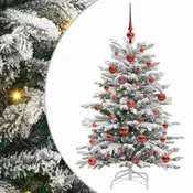 Vidaxl Umetno Zložljivo Božično Drevo Bela 120 cm PE in PVC