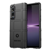 TPU gel maska Square Grid za Sony Xperia 1 V - crna