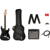 Fender Squier Affinity Series Stratocaster HSS Pack LRL Charcoal Frost Metallic Električna gitara (Kao novo)