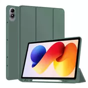 Etui Techsuit Flex Trifold z držalom za pisalo za Xiaomi Redmi Pad 2 Pro - green
