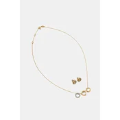 Ogrlica in uhani Tory Burch Miller Pave 2-pack