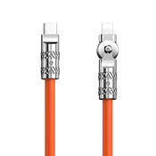 USB-C na Lightning rotirajuci kabel Dudao L24CL 120W 1m (narancasti)