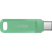 SanDisk Ultra Dual Drive Go/256GB/USB 3.2/USB-A + USB-C/Zelen