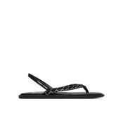 Sandali Tommy Jeans Tjw Casual Rope Sandal EN0EN02951 Črna