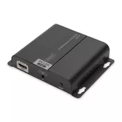 4K HDMI Extender, Receiver Unit over IP/CAT 5, 6 (120m), POE powered