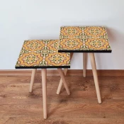 Hanah Home Set klub stocica 2Shp27, 2 komada, Šareni