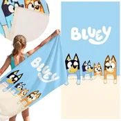 sarcia.eu Bluey HITROSUŠEČA brisača za plažo, kopalna, 100% BOMBAŽ 70x140 cm OEKO-TEX