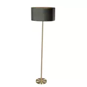 Stoječa svetilka medenina z ovalnim žametnim odtenkom zelena 50 cm - Simplo