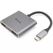 Equip 133484 prikljucna stanica i replikator porta za prijenosno racunalo USB 3.2 Gen 1 (3.1 Gen 1) Type-C Srebro