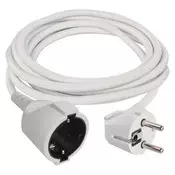 Podaljšek 2 m/1 vtičnice/beli/PVC/1 mm2