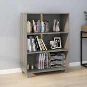 Ormaric za knjige HAMAR svjetlosivi 85x35x112 cm od borovine