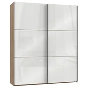 Modern Living Omara Z Drsnimi Vrati Level 36 D, Bela, Barva Hrasta