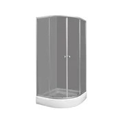 Aquaart Tuš kabina Gray 90R polkrožna 90 cm x 90 cm x 205 cm