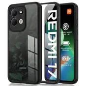 GS Prozoren ovitek za Xiaomi Redmi 17 4G/5G, Fusion Hybrid, črn okvir