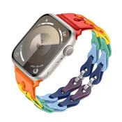 INF Silikonski pašček za uro Apple Watch Series 1-9 & Ultra MultiColor 20 mm, (21685885)