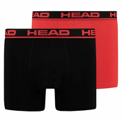 Bokserice Head Mens Boxer 2P - grey/red combo