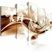 Slika - Pearl Lilies In Bronze 100x50