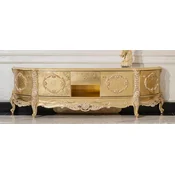 Casa Padrino luxury baroque TV cabinet gold - Magnificent solid wood sideboard with 4 doors and drawer - Living room furniture in baroque style - Baroque furniture - Noble & Magnificent