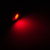 Lamptron Vandalismus-gesicherte LED - rot, silberne Fassung LAMP-SW2002-S